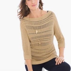 Chicos Knit Collection Cozy Jewel Pullover Sweater